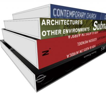 四册英文书籍SU模型下载_sketchup草图大师SKP模型