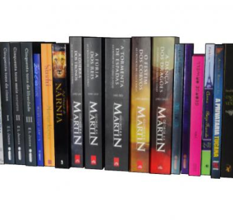 成套小说书籍合集展示SU模型下载_sketchup草图大师SKP模型