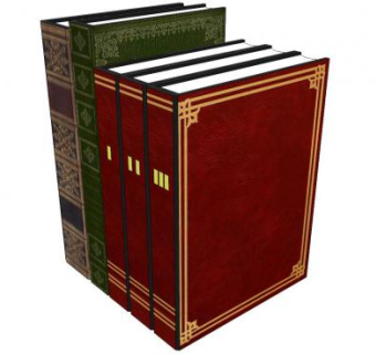 古典封面书籍立体展示SU模型下载_sketchup草图大师SKP模型