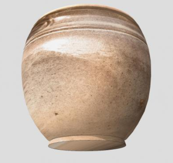 落地陶瓷瓮器皿SU模型下载_sketchup草图大师SKP模型