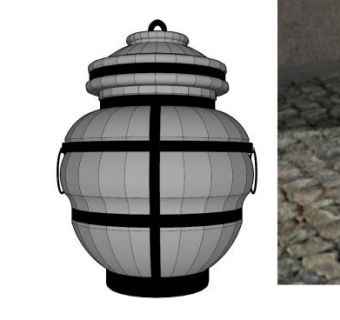 现代烧制泥罐器皿SU模型下载_sketchup草图大师SKP模型