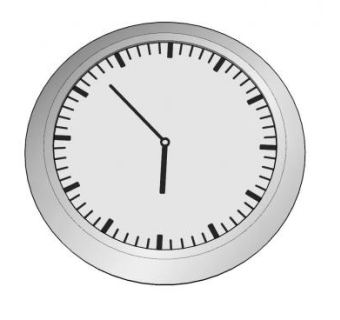 现代金属空白时钟SU模型下载_sketchup草图大师SKP模型