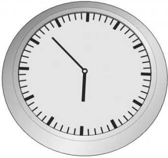 现代空白简约挂钟SU模型下载_sketchup草图大师SKP模型