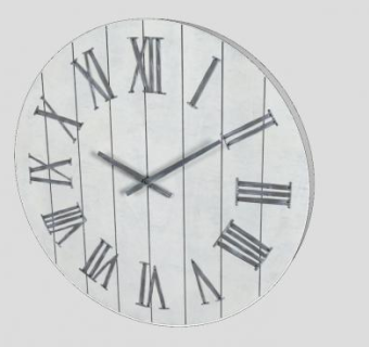 乡村风格圆形罗马时钟SU模型下载_sketchup草图大师SKP模型