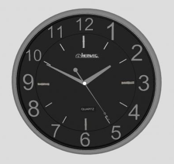 现代风格黑色圆形时钟SU模型下载_sketchup草图大师SKP模型