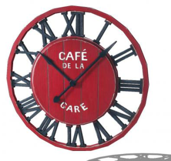 工业风格创意圆形罗马时钟SU模型下载_sketchup草图大师SKP模型