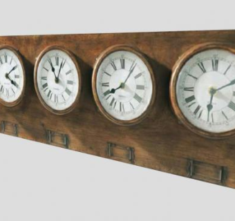 经典多格林福德时钟SU模型下载_sketchup草图大师SKP模型