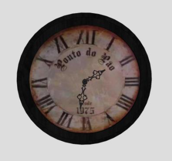 经典复古圆形罗马时钟SU模型下载_sketchup草图大师SKP模型