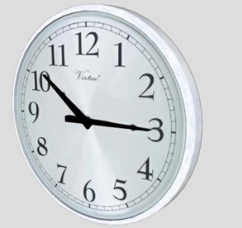 现代简约风格时钟SU模型下载_sketchup草图大师SKP模型