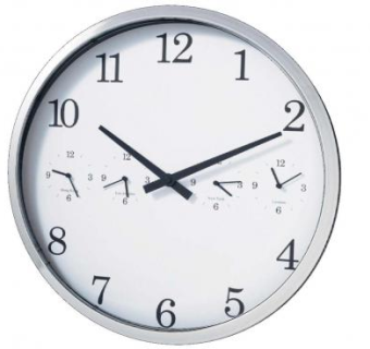 现代铬金属时钟SU模型下载_sketchup草图大师SKP模型