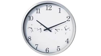 现代铬金属时钟SU模型下载_sketchup草图大师SKP模型