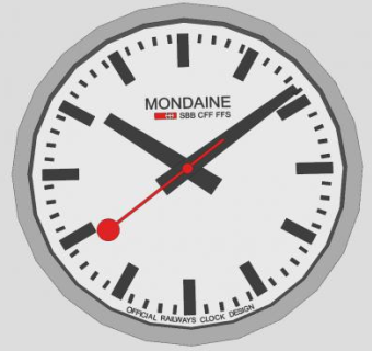 现代金属无字时钟SU模型下载_sketchup草图大师SKP模型