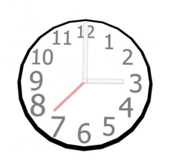 现代简约圆形客厅时钟SU模型下载_sketchup草图大师SKP模型