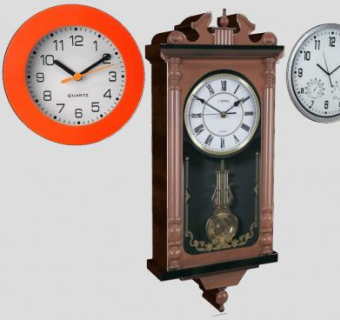 现代复古系列挂钟SU模型下载_sketchup草图大师SKP模型