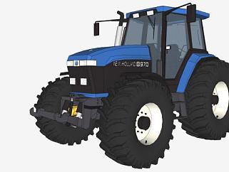 农民耕种车机械SU模型_su模型下载 草图大师模型_SKP模型