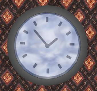 圆形无字现代挂钟SU模型下载_sketchup草图大师SKP模型