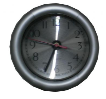 现代金属机械挂钟SU模型下载_sketchup草图大师SKP模型