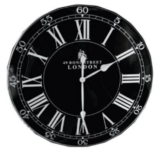 现代黑色圆形罗马数字时钟SU模型下载_sketchup草图大师SKP模型