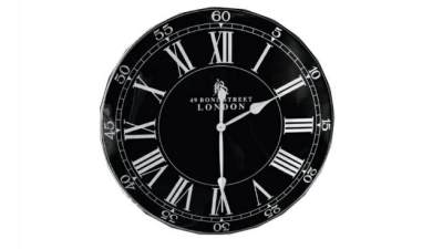 现代黑色圆形罗马数字时钟SU模型下载_sketchup草图大师SKP模型