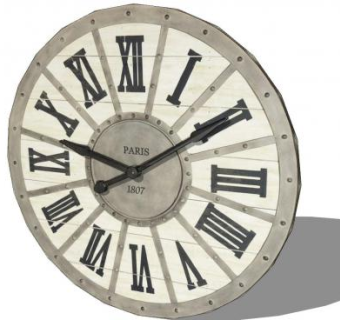 复古风格木制时钟SU模型下载_sketchup草图大师SKP模型