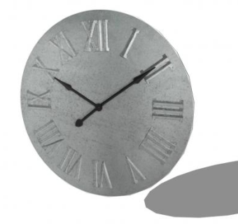 现代锌板创意挂钟SU模型下载_sketchup草图大师SKP模型