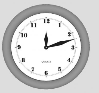 客厅壁挂圆形钟表SU模型下载_sketchup草图大师SKP模型