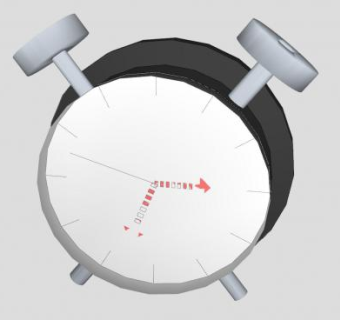 时尚简约金属闹钟SU模型下载_sketchup草图大师SKP模型