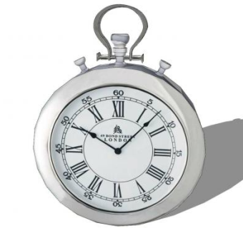 金属镀铬罗马挂钟SU模型下载_sketchup草图大师SKP模型