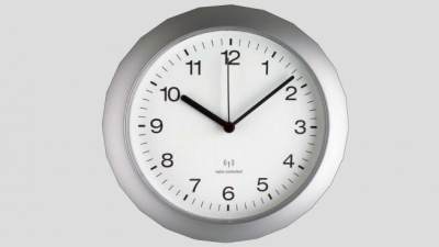 银色边框金属时钟SU模型下载_sketchup草图大师SKP模型