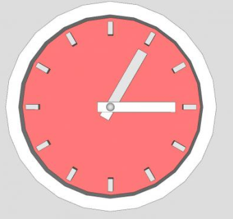 简约空白壁挂时钟SU模型下载_sketchup草图大师SKP模型