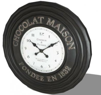 黑色金属框架欧式时钟SU模型下载_sketchup草图大师SKP模型