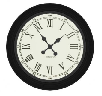 古董罗马数字挂钟SU模型下载_sketchup草图大师SKP模型