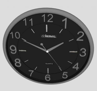 现代机械壁挂时钟SU模型下载_sketchup草图大师SKP模型