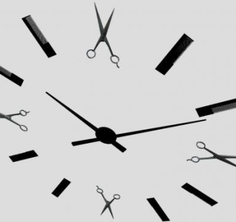 现代剪刀梳子固定墙饰模型钟表SU模型下载_sketchup草图大师SKP模型