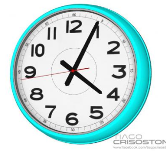 现代蓝色机械时钟SU模型下载_sketchup草图大师SKP模型