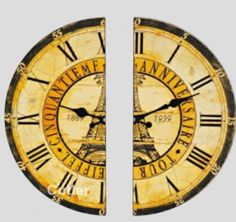 巴黎铁塔划分复古时钟SU模型下载_sketchup草图大师SKP模型