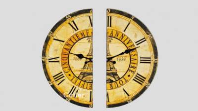 巴黎铁塔划分复古时钟SU模型下载_sketchup草图大师SKP模型