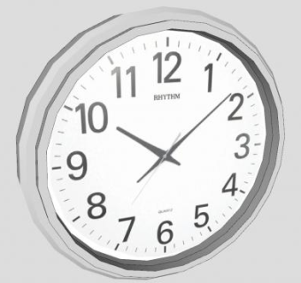 现代客厅办公室家居壁挂时钟SU模型下载_sketchup草图大师SKP模型