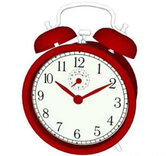 现代红色机械闹钟SU模型下载_sketchup草图大师SKP模型