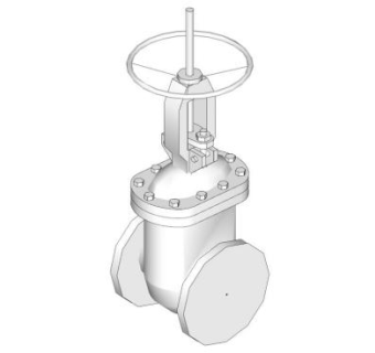 工业水阀阀门SU模型_su模型下载 草图大师模型_SKP模型