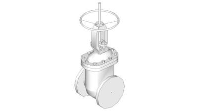 工业水阀阀门SU模型_su模型下载 草图大师模型_SKP模型