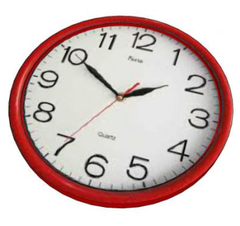 红色边框数字钟表SU模型下载_sketchup草图大师SKP模型