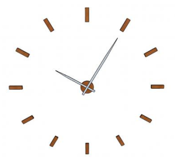 DIY墙贴客厅钟表SU模型下载_sketchup草图大师SKP模型