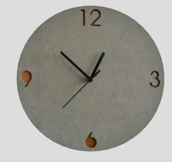 混凝土木钟简约设计SU模型下载_sketchup草图大师SKP模型