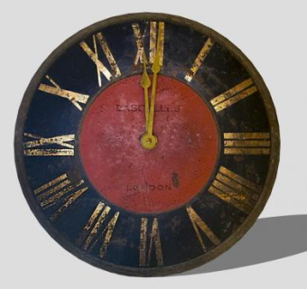 颜料涂抹复古罗马钟表SU模型下载_sketchup草图大师SKP模型