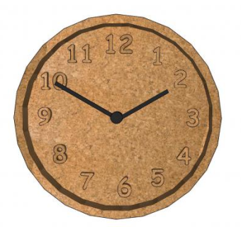 雕刻数字现代钟表SU模型下载_sketchup草图大师SKP模型