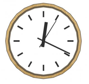 家居客厅墙饰钟表SU模型下载_sketchup草图大师SKP模型