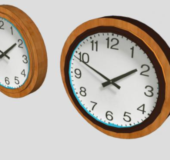 石英玻璃挂钟SU模型下载_sketchup草图大师SKP模型