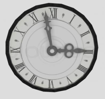 家居钟表挂钟SU模型下载_sketchup草图大师SKP模型