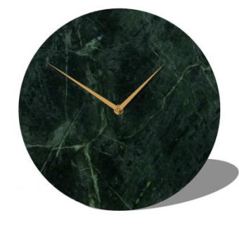 绿色大理石时钟SU模型下载_sketchup草图大师SKP模型